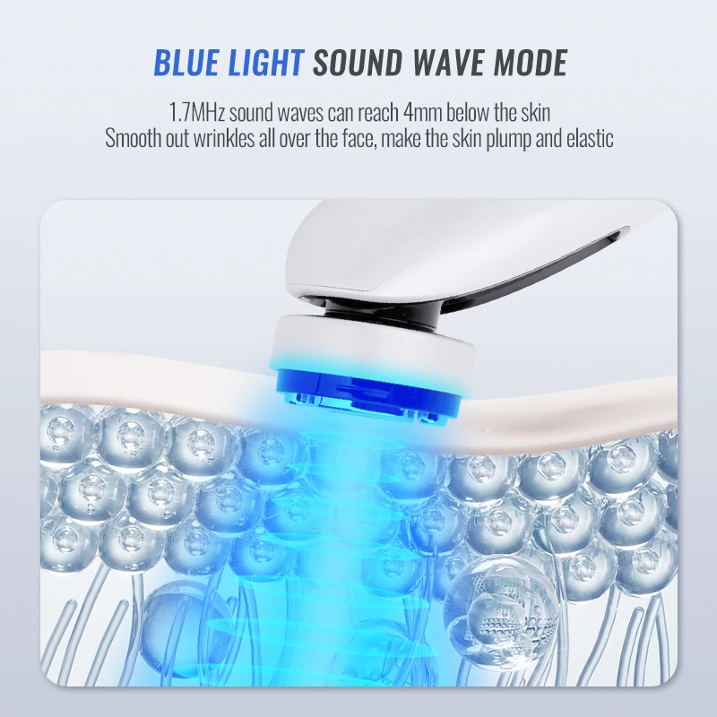 

Home Facial Massager HIFU Face Lifting EMS Microcurrent Face Lifting Machine Anti-aging Facial Massager Skin Tightening Face