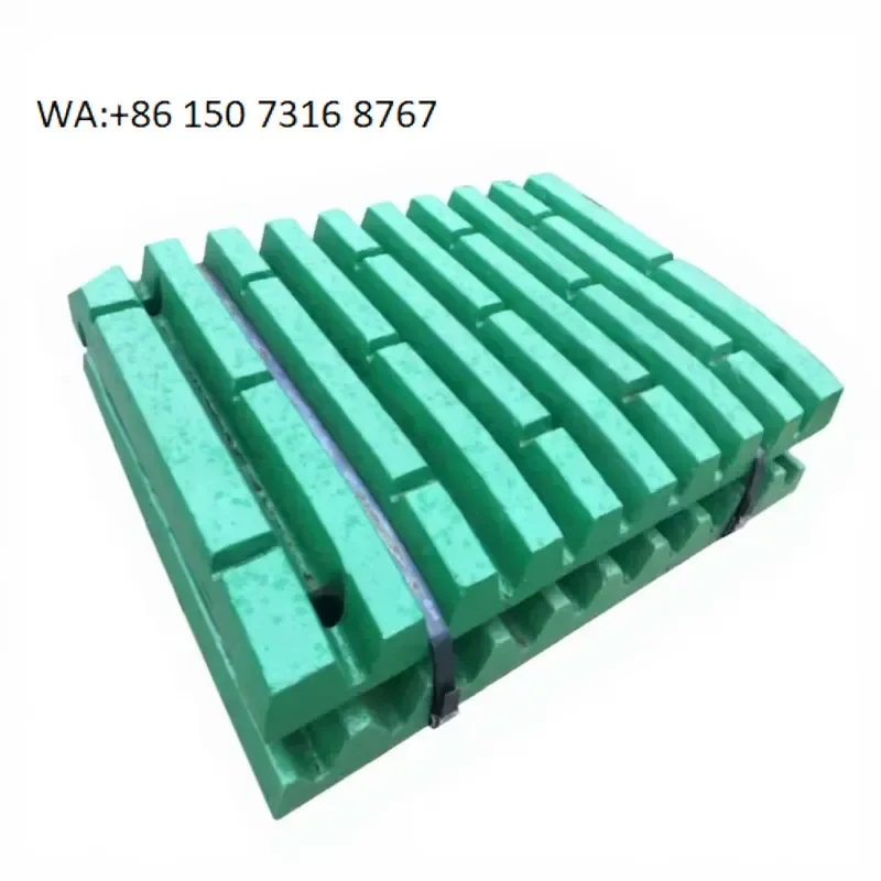 Jaw Crusher Replacement Wear Parts Fixed and Swing Jaw Plates for Quarry Mining Aggregates Industry