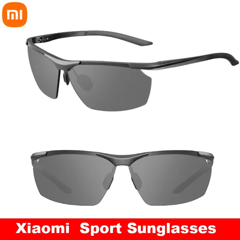 New Xiaomi Mijia Sport Sunglasses Curved Nylon High-Definition Polarizing Lenses UV Protection Oil Pollution Prevention