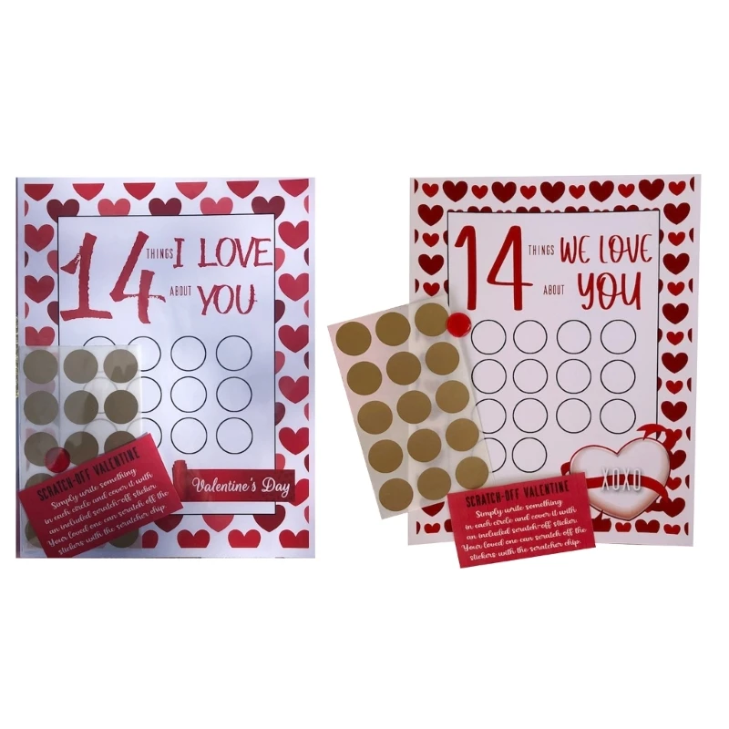 

1PC Enjoy 14 Activities Together on Valentine's Day with this Scratch Card