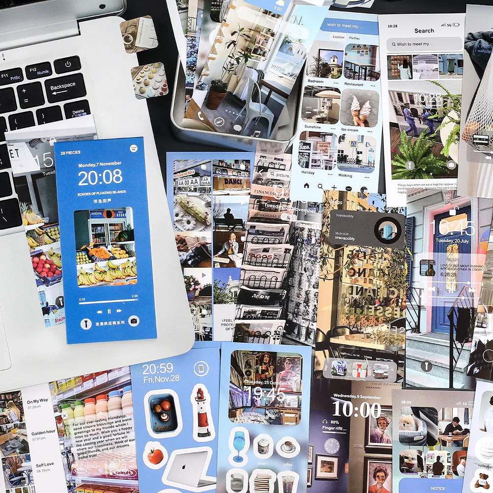 4Packs/Lot Romantische Leverancier Serie Retro Label Sticker