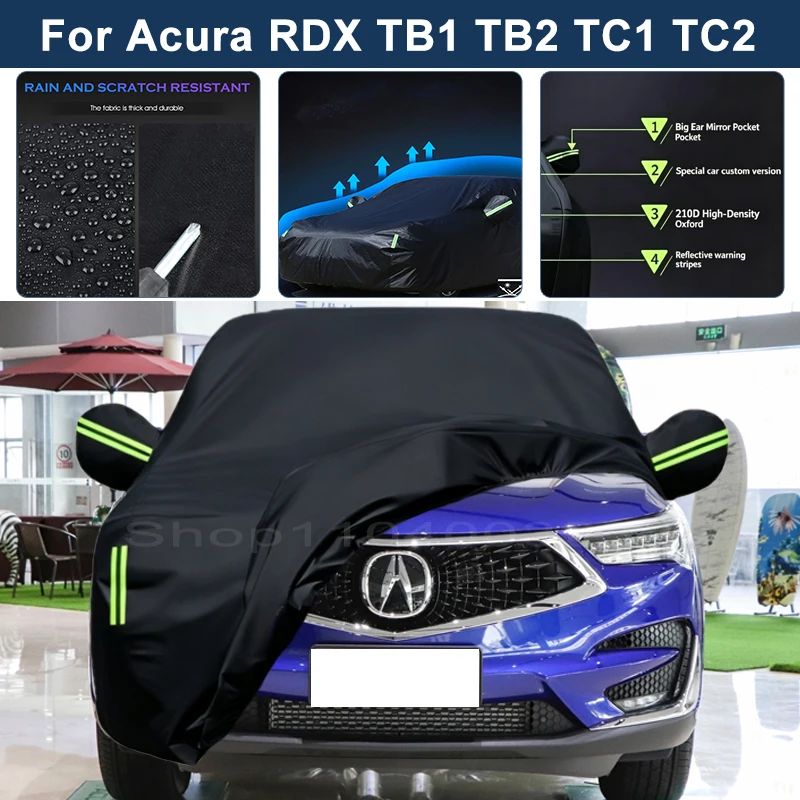 Auto Exterior Sun-Snow Protective Car Cover For Acura RDX TB1 TB2 TC1 TC2 Waterproof Dustproof Anti-UV Outdoor Cover