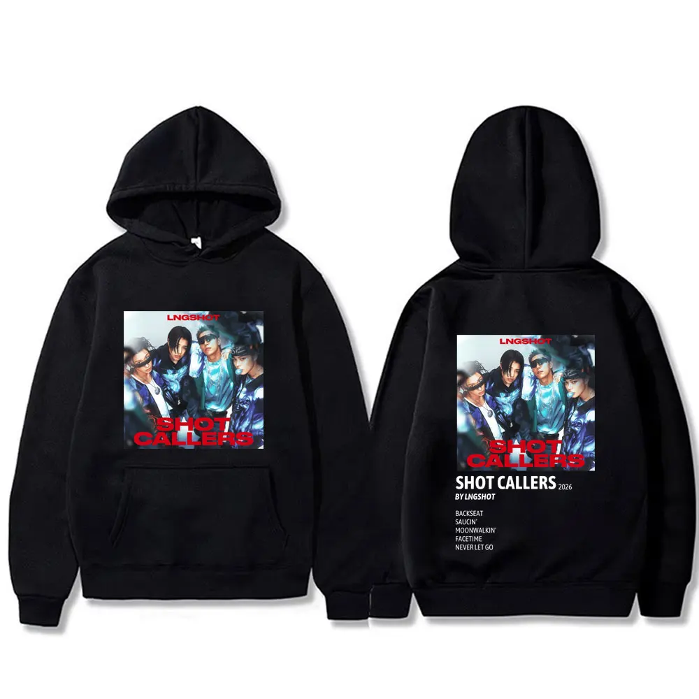 

Korean Band Lngshot Shot Callers Hoodie Men Women Kpop Fashion Trend Streetwear Male Casual Oversized Fleece Cotton Sweatshirt