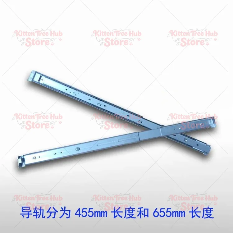 2U 3U 4U Universal Server Rack Rails 450mm-650mm Length Three Section Telescopic Slide Rail for 19 Inch Cabinet - view 4