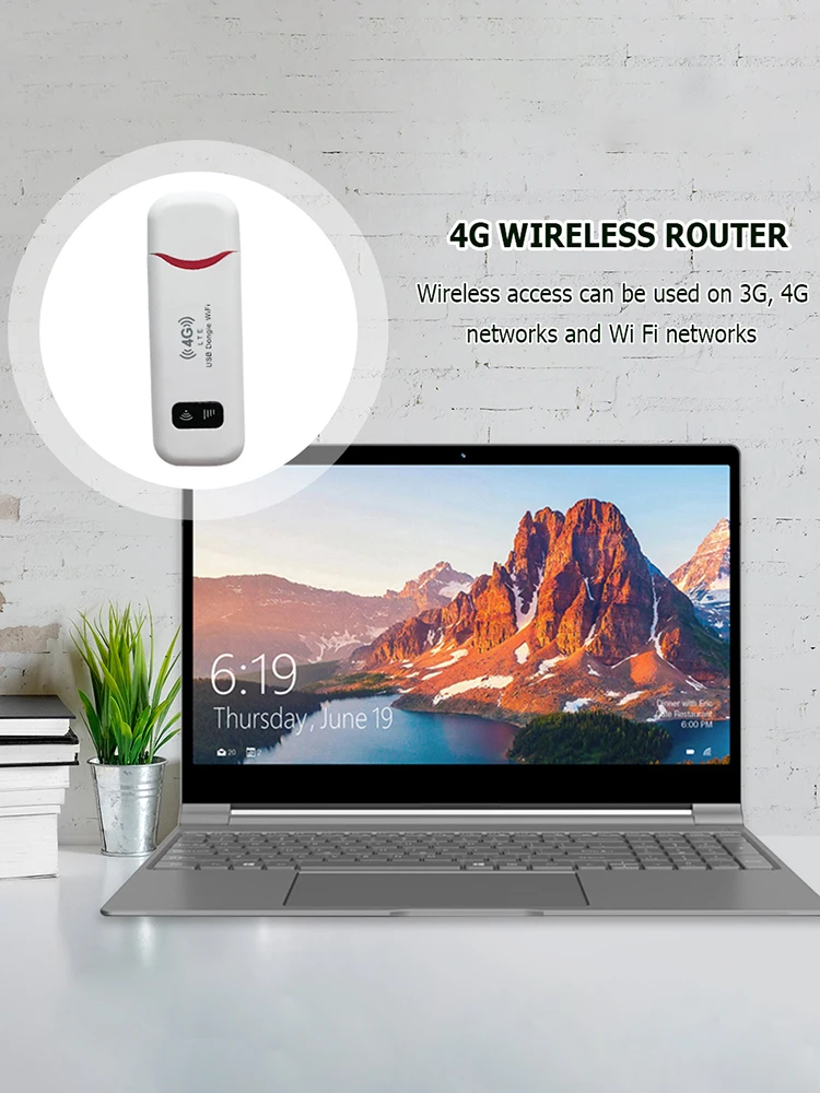 4G LTE WiFi 라우터 150Mbps 모뎀 스틱 USB WiFi 동글 SIM 카드 슬롯 네트워크 어댑터 4G 카드 라우터 (노트북, UMPC, MID 기기용)