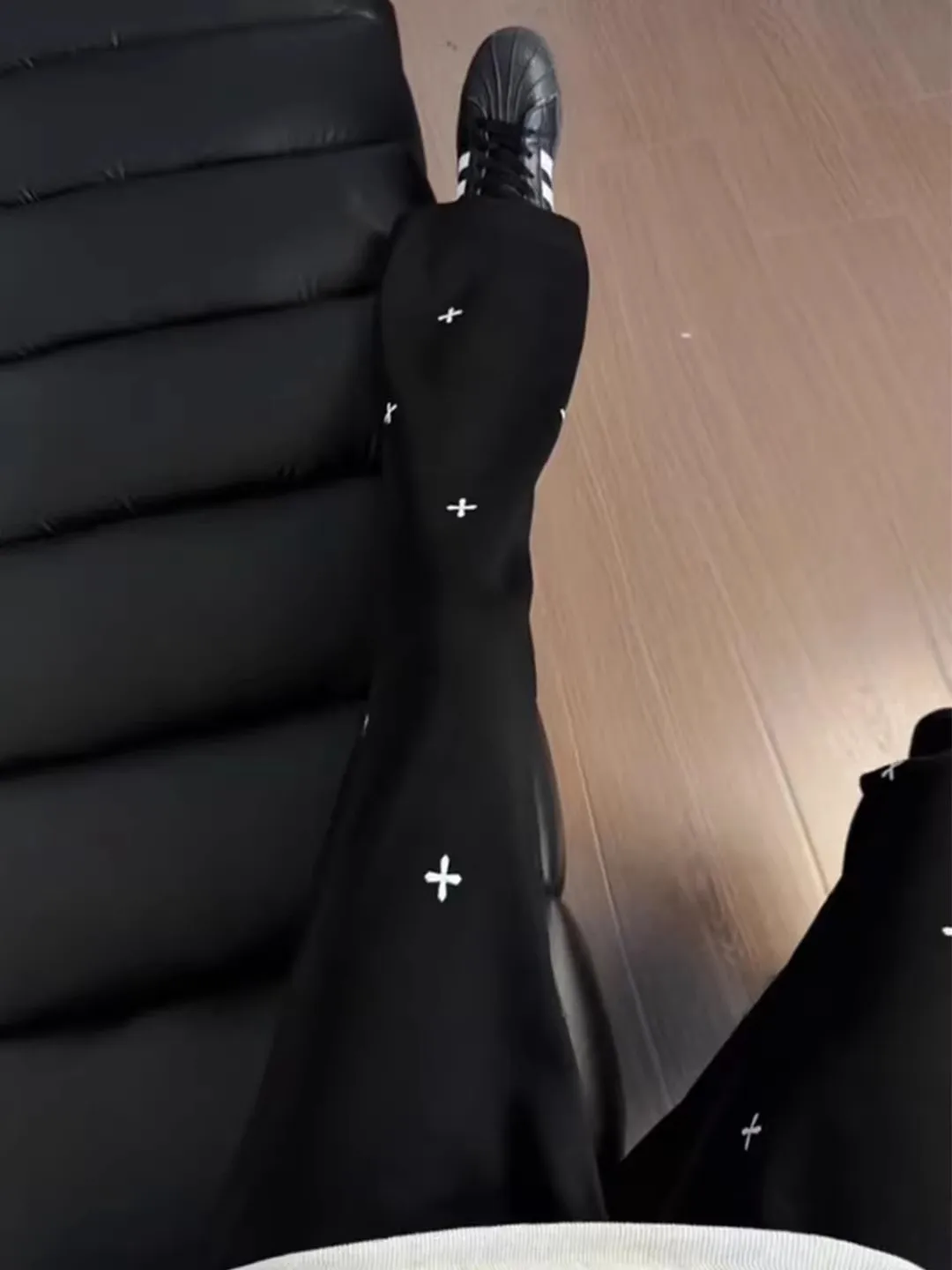 

Мужские спортивные брюки Bla Cross Stitch Straight Leg Knife, весна 2026, новые, американские, премиум-класса, расклешенные