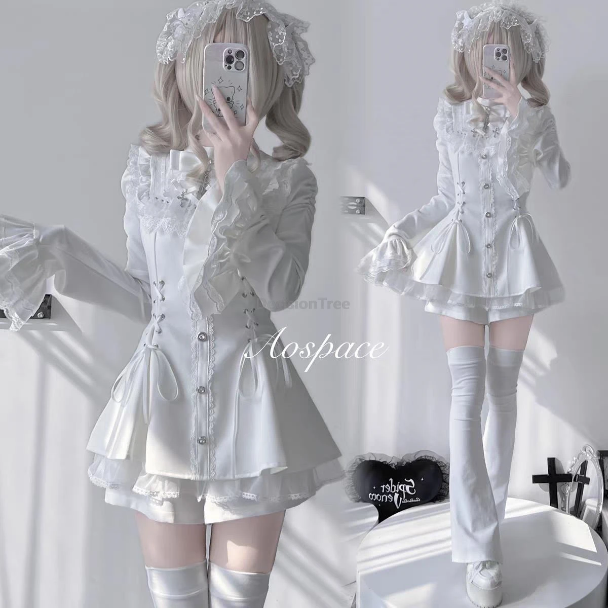 

2025 сказочная Лолита, униформа, милая лоли, модный сексуальный кружевной наряд Лолиты, модное облегающее платье в японском готическом стиле