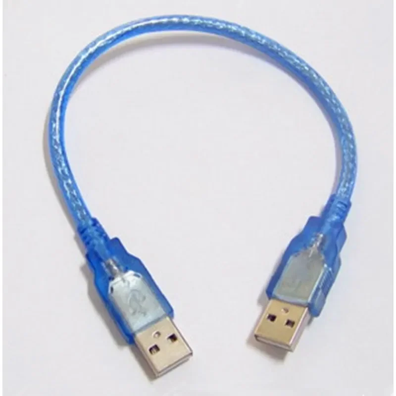 for Computer USB Copy Cable Dual Head USB 2.0 Male to Male Data Transfer Cable 30CM Short Connector Wire for PC Laptop