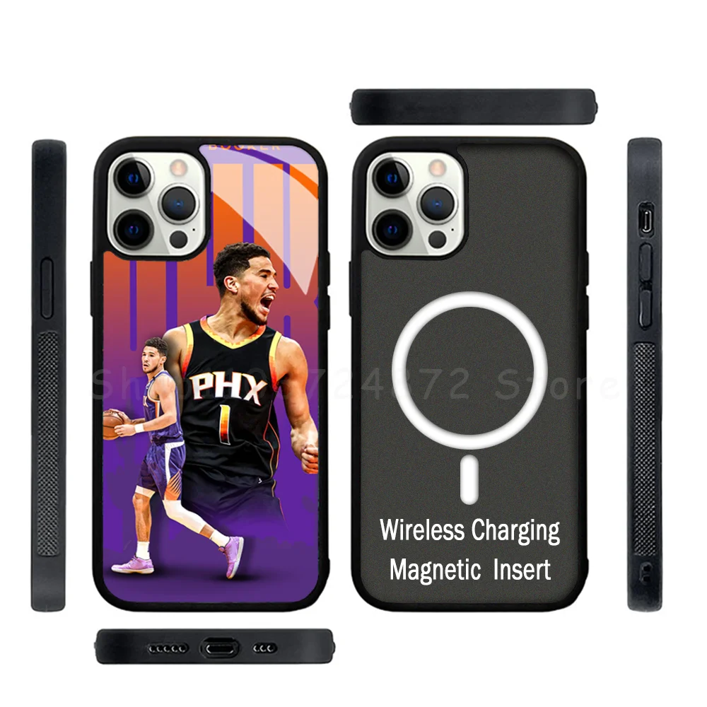 

Devin Booker Phone Case Strong Magnetic For IPhone 15 14 13 Pro Max Mini Alex Mirror For Magsafe Wireless Charging Cover