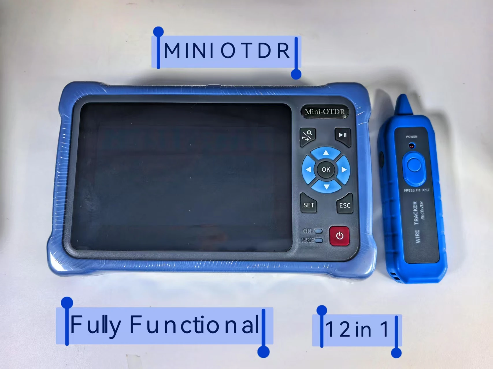 Optical Time Domain Reflectometer OTDR Mini 12-IN-1 FUNCTATIONfor Fiber Optic Testing Precision Measurement Instrument ftth