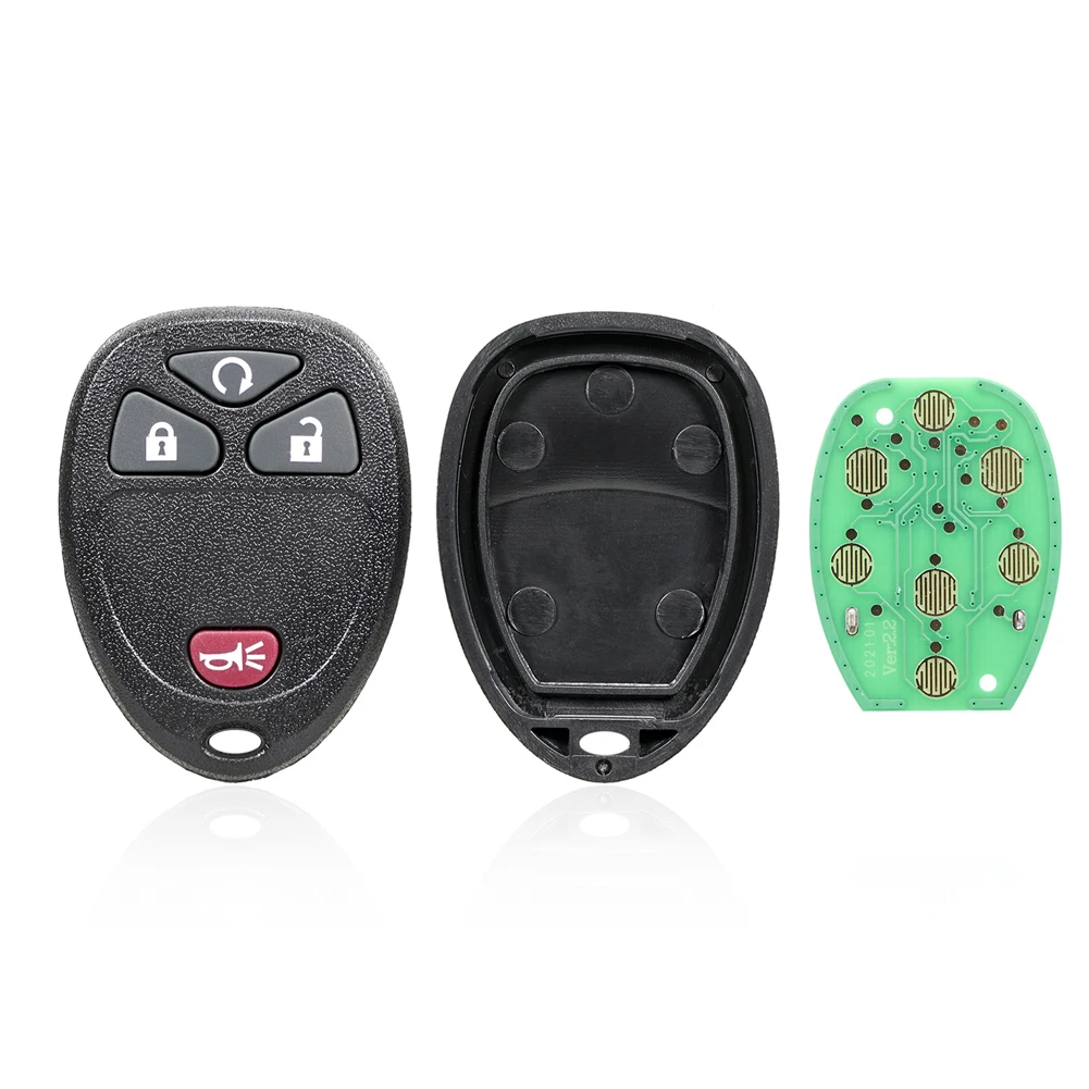 4 Knoppen Keyless Go Afstandsbediening Autosleutel 315 Mhz Keyless Entry Afstandsbediening Autosleutel voor Chevrolet voor GMC Escalade Enclave