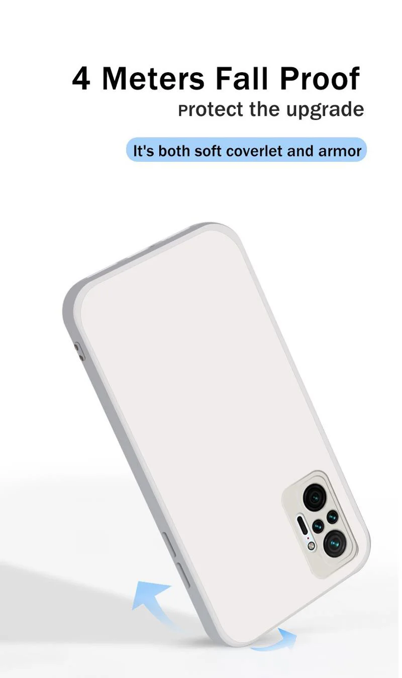 Coque Square Handyhülle für Xiaomi Redmi Note 10 Pro Max 10S 1Original Funda Note10 S 4G Matte Silikon Soft Case Hülle – Detail 5