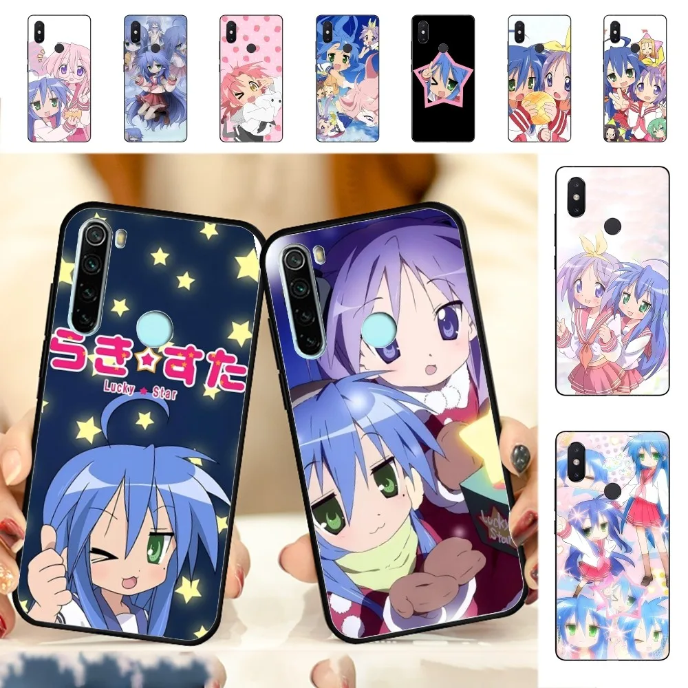 Anime girl Lucky Star Phone Case For Redmi Note 4 X 5 A 6 7 8 T 9 9S 10 11 11S 11Epro Poco M3 pro