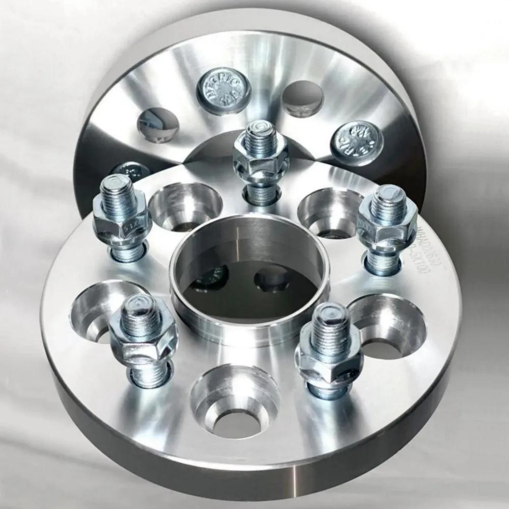 2pcs Wheel Adapters Spacers PCD 5x100 CB 56.1mm Lug Studs M12x1.5 Thick 15/20/25/32/38/44mm