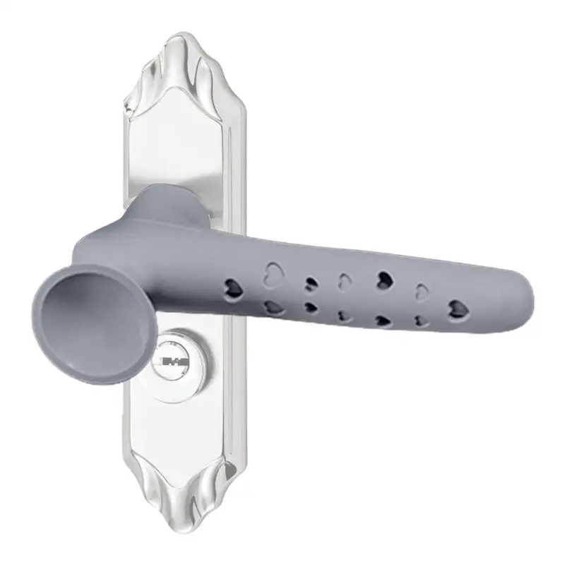 Silicone door handle cover Anti-Collision Door Knob Handle Protector For flat square door handle Anti-static safety door handle