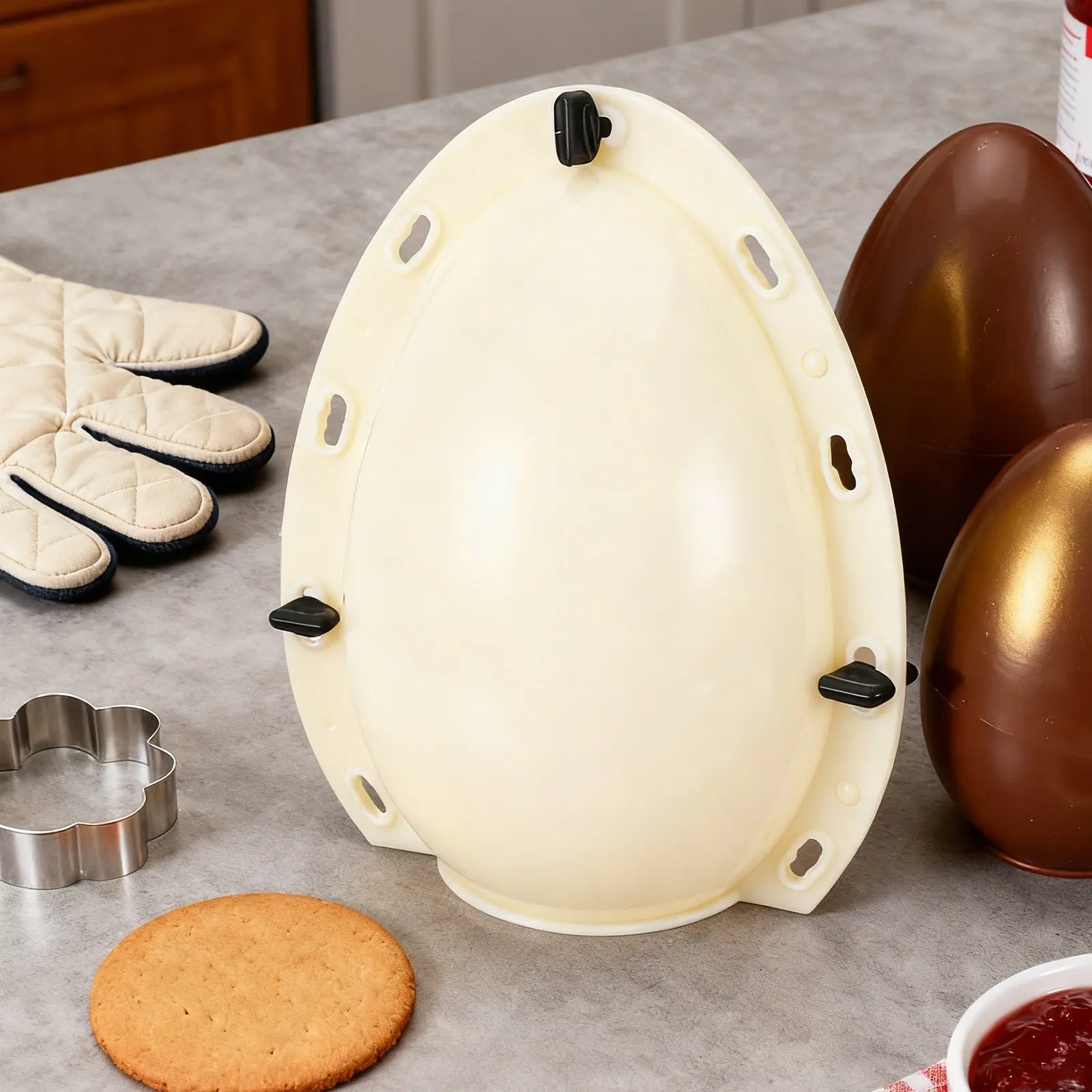 Large Fillable Easter Egg Mold 20cm – Hollow DIY Craft, Party Game, Prize Surprise, Display Decoration