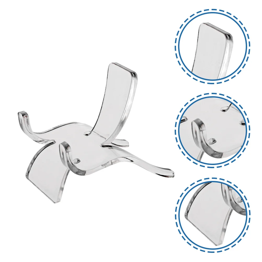 24Pcs Clear Acrylic Crystal Display Stands Mini Pedestal Holders for Gemstone Sphere Stone Jewelry Collectibles Storage