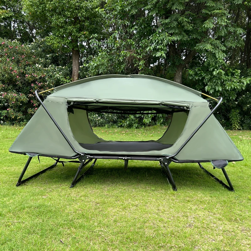 

Factory Price Ultralight 2 Person Double Layers Tent Oxford Aluminum Pole Winter Camping Tent Cot For Sleeping