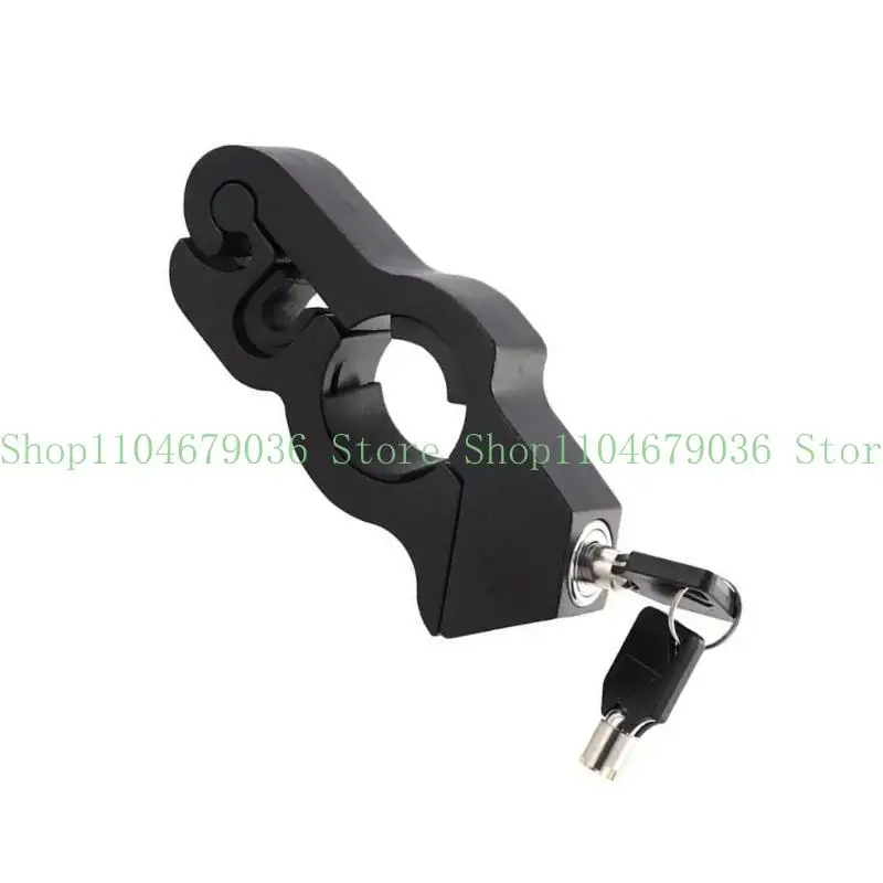 652F Motorcycle Anti Theft Device Aluminum Handlebar Safety Lock Compact Motorcycle Lock Simple Installation for Travel