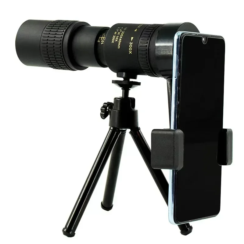 

10-300x40Zoom High Definition Powerful Binocular Telescope Remote Portable High Quality Professional Hunting Monocular Telescope