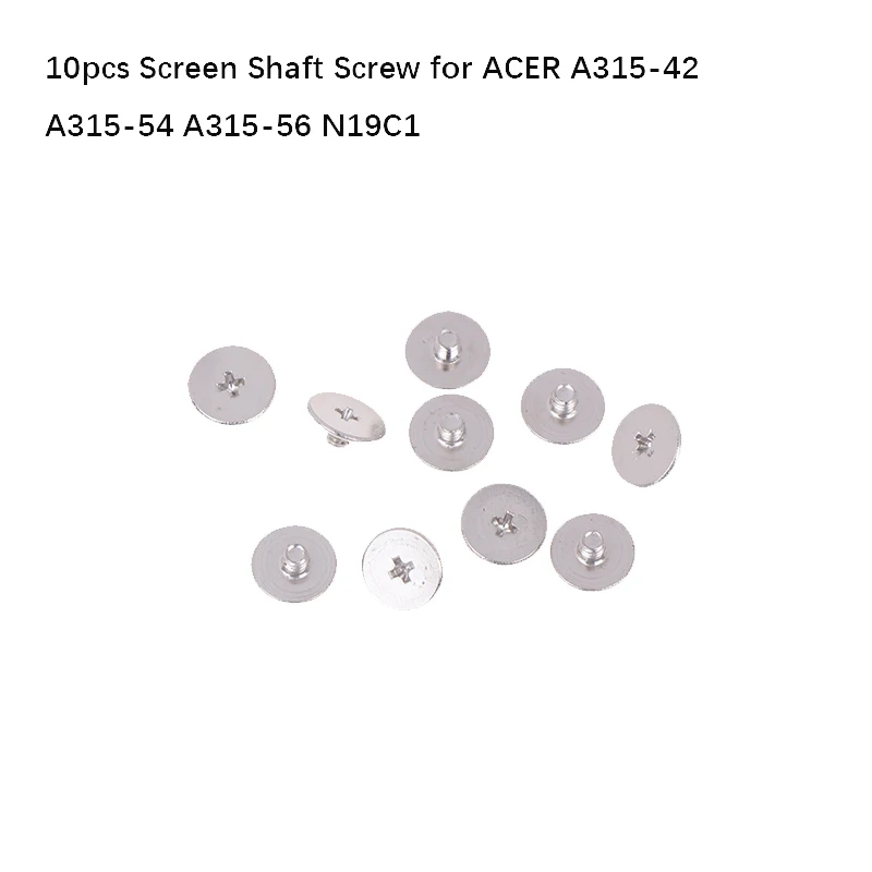 

10Pcs Big Flat Head Laptop LCD Axis Shaft Hinge Screws Carbon Nickel Plating For A315-42 A315-54 A315-56 N19C1