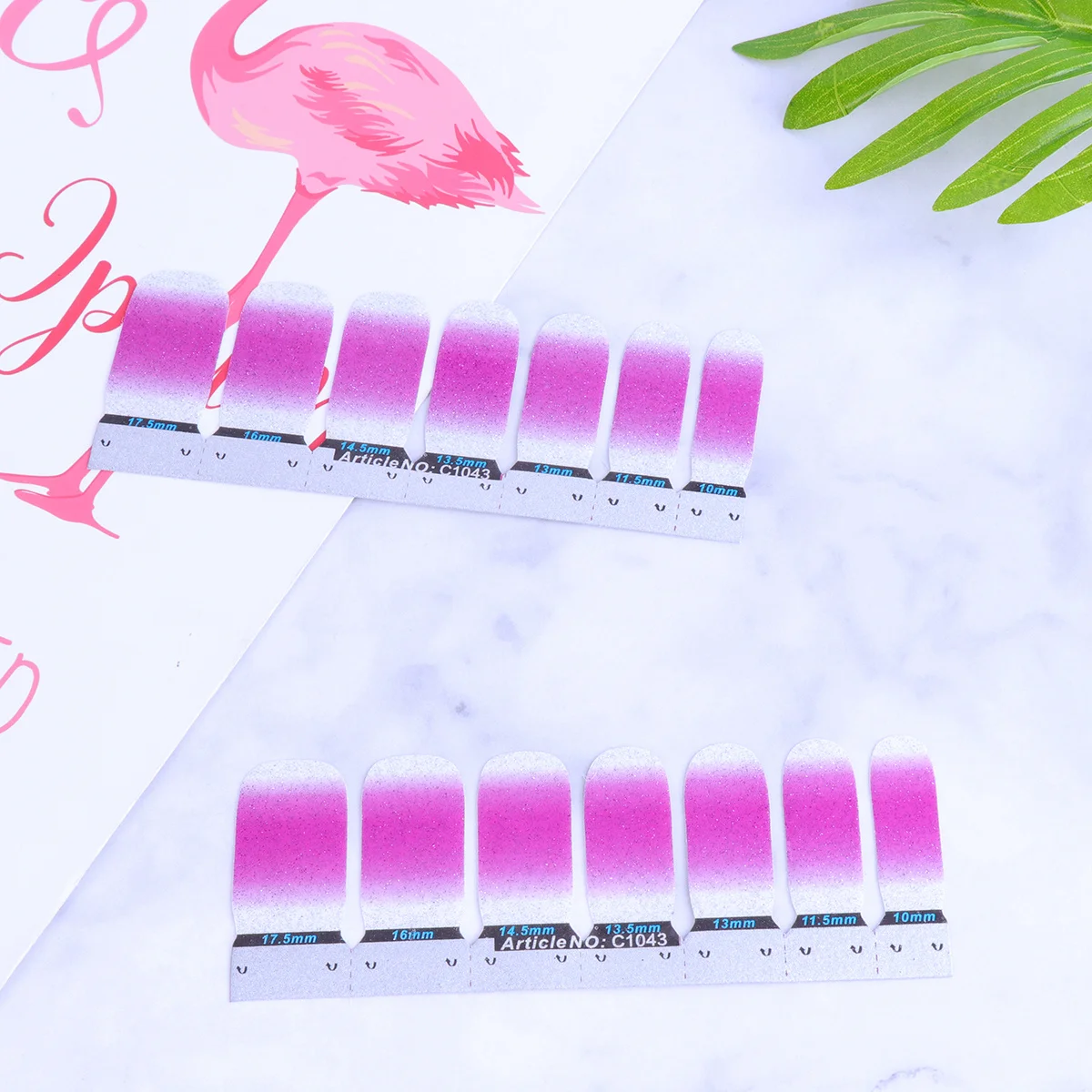 

5Sets Gradient Nail Stickers Art Decorations for Women Trendy Manicure Designs Polish Alternative Fun DIY