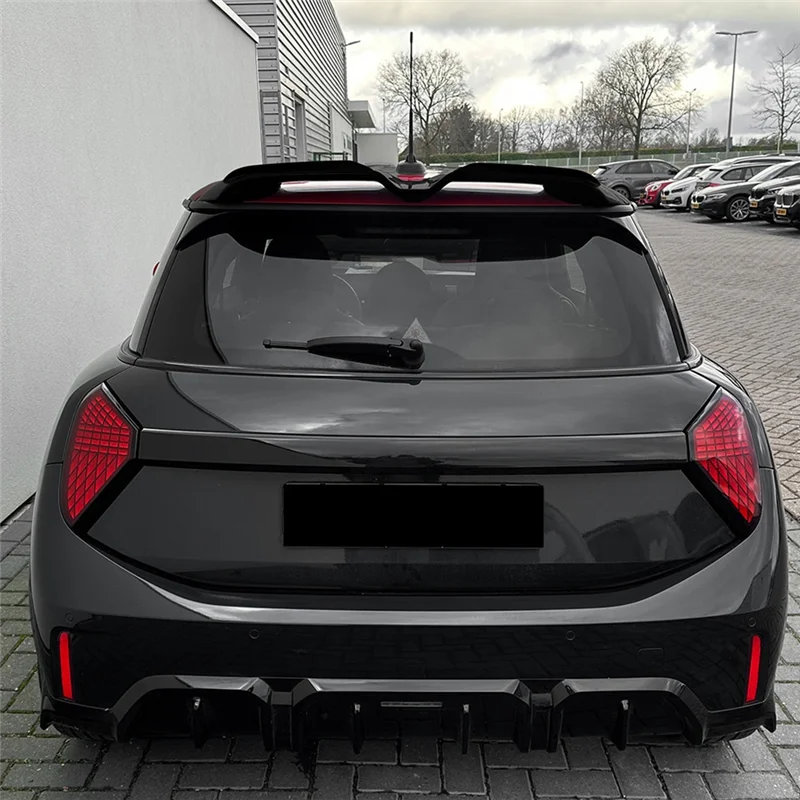 

AB61-Rear Top Splitter Lip Spoilers For BMW Mini Cooper S JCW J01 F65 F66 2024 2025 Rear Trunk Spoiler Wing