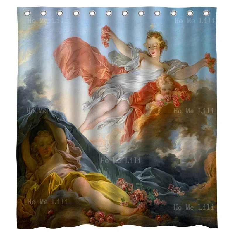 The Goddess Aurora Triumphing Over Night Abduction Of Europa Gods Saints And Heroes Mythology Greek Shower Curtain By Ho Me Lili