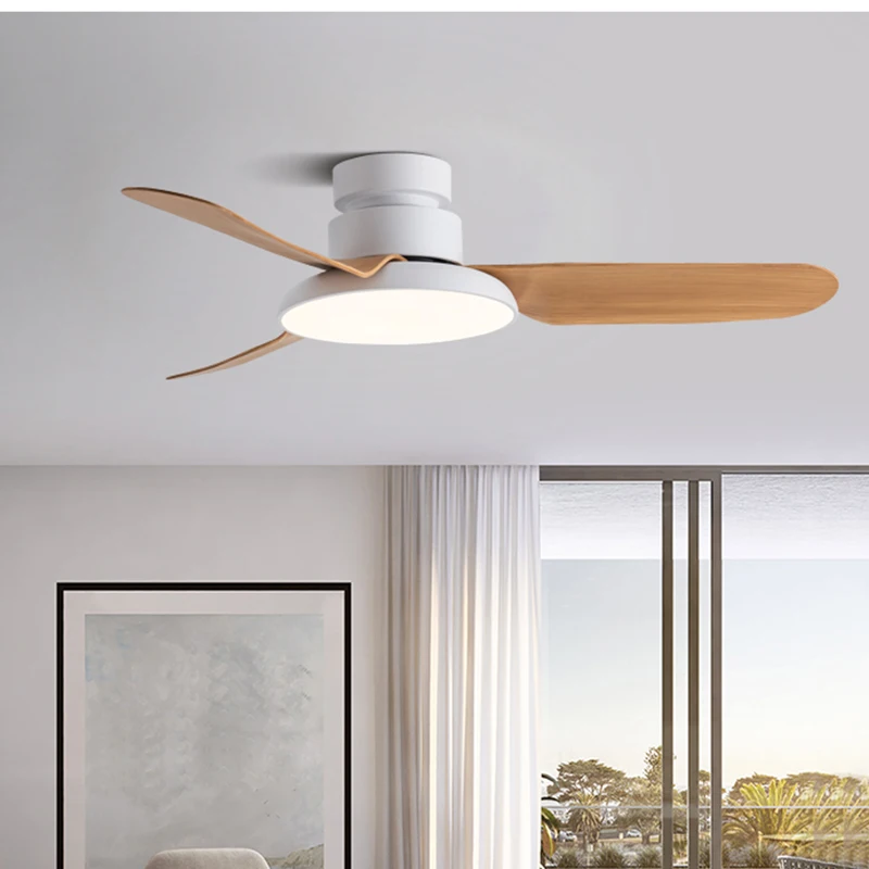 Ceiling Fan with Led Light Remote Control For Dining Living Room Bedroom Nordic Home Decor Ventilador De Techo