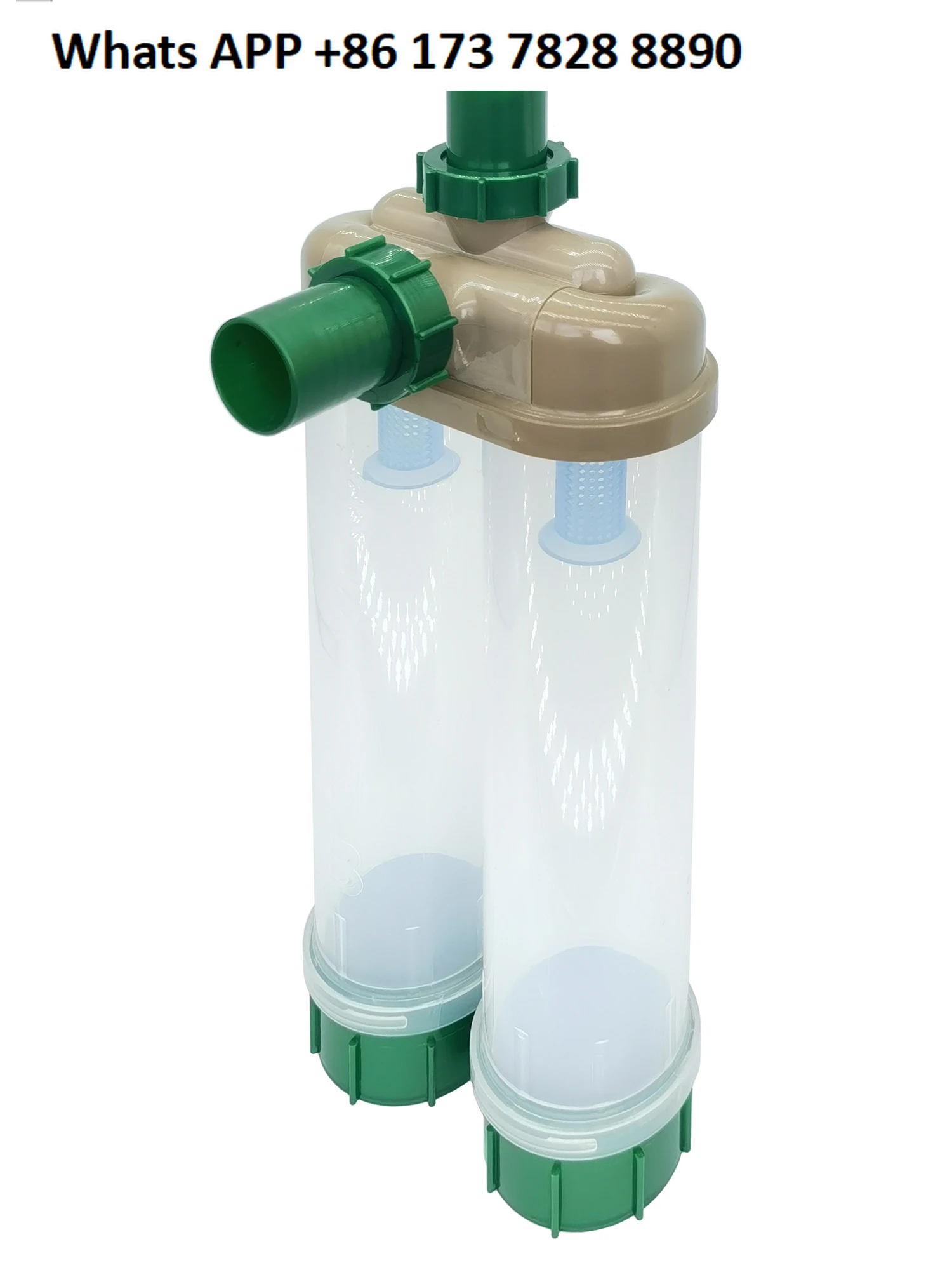 Transparent double dust tube, cyclone dust collector 32/40mm diameter, suitable for all dust removal occasions