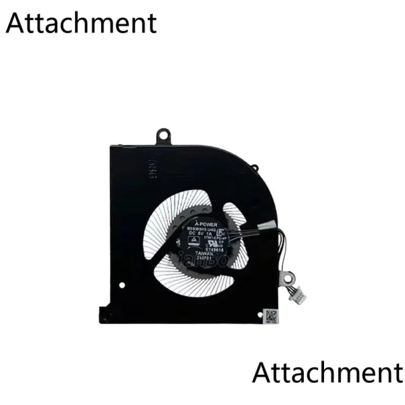 Imagem -04 - Ventilador de Refrigeração Gpu para Laptop Refrigerador para Msi Gs76 Ws76 Criador 17 Gs76 Discrição 11ue 11ug 11uh Ms17m1 17m1-cpu Bs5005hs-u4q