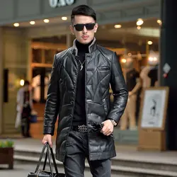 Men's Sheepskin Jacket  Down Jacket Men Duck Down Coats Winter Jackets For Men Hooded Fashion Padded Puffer Jacket Man Down Coat