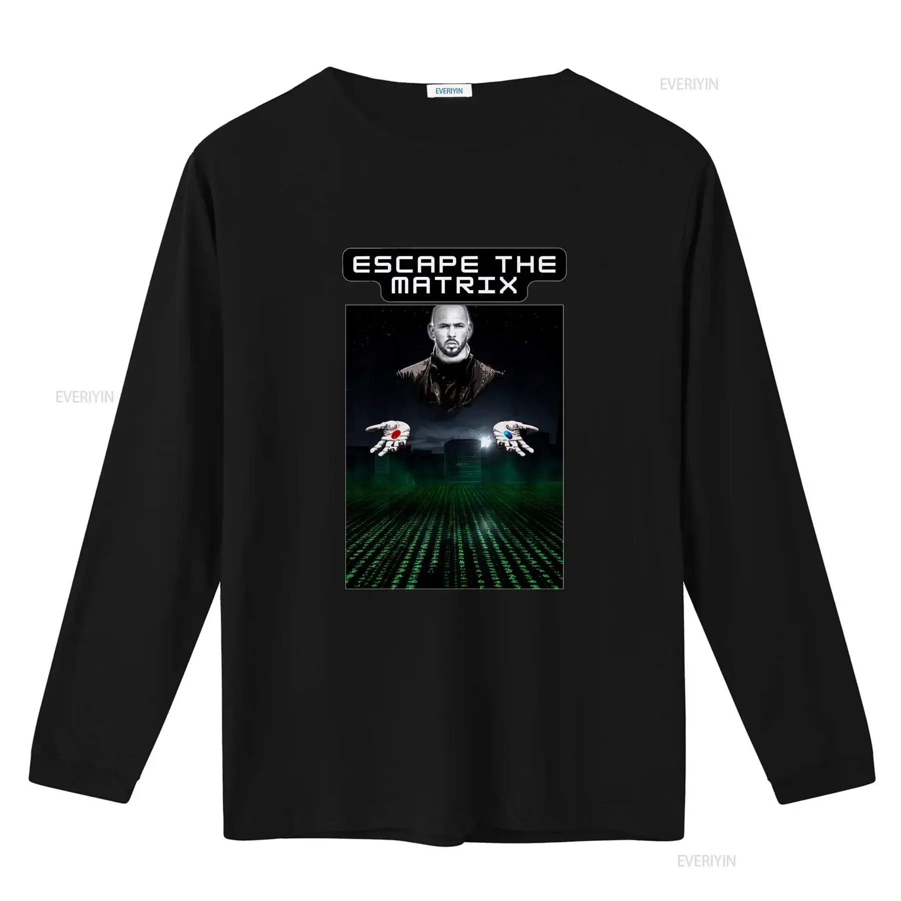 Andrew Tate T Shirt Escape The Matrix Design Stylish and Trendy for Fans vintage Washed Versatile Top For Everyday Wear