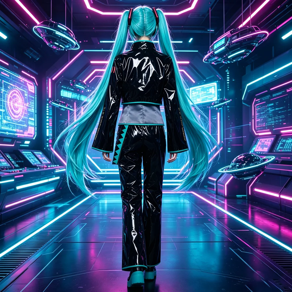 Vocaloid Male Miku Cosplay Costume Genderbend Outfit Miku Male Version Full Set view 2