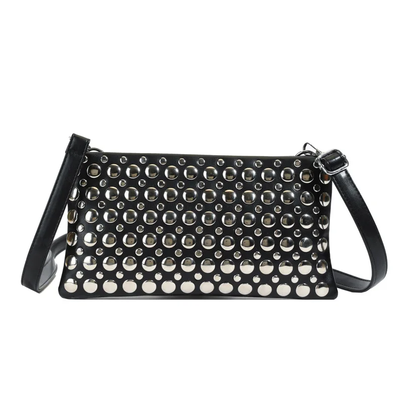 

Luxury 2025 New Fashionable and Versatile Women's Bag Single Shoulder Crossbody Bag Light Luxury Rivet Envelope Bag