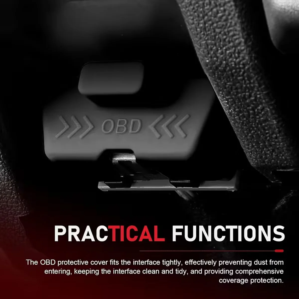 Lanke 1PC Car OBD Port Dust Cover Silicone Protector Dustproof Plug for Vehicle Diagnostic Socket Interior Protection Accessory