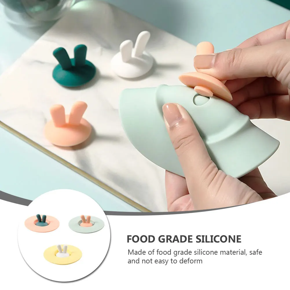 

3pcs Leakproof Cup Lid Silicone Three-Color Sealed Cover For Coffee Cocoa Hot Chocolate Reusable Mug Lid Home Office Ceramic