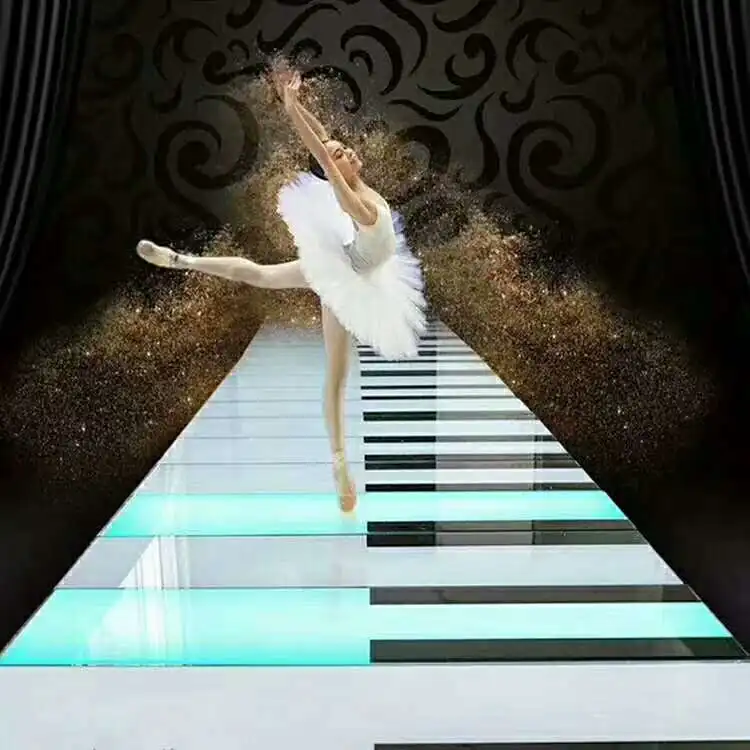 sv-Outdoor Waterproof  Interactive Games Props Giant Led Floor Piano Bright Light！