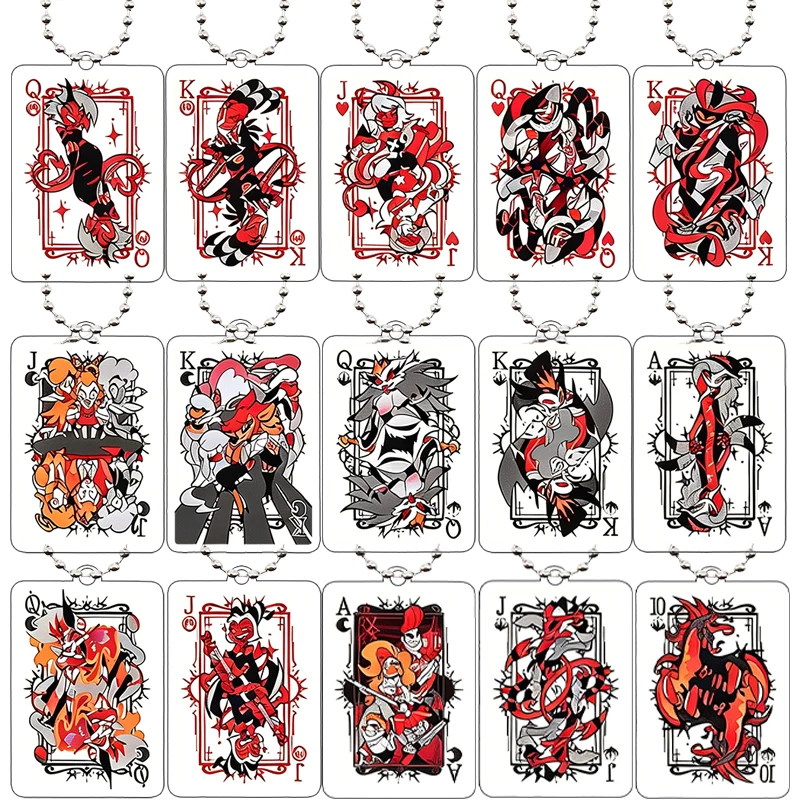 Women Accessories Aesthetic - Creatieve 5cm Anime Hazbin Hotel Speelkaart