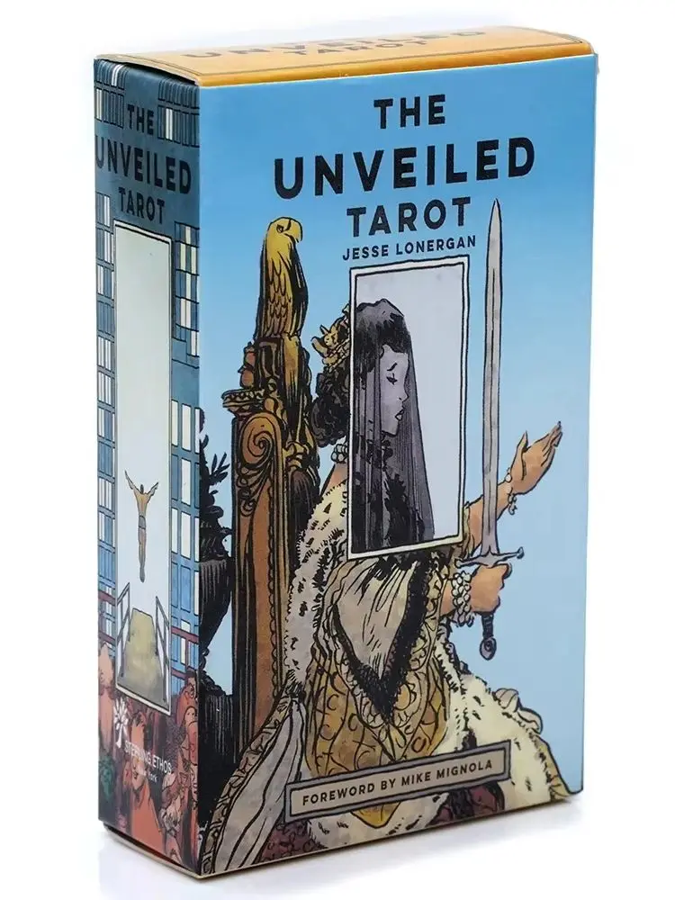 Le jeu de tarot dévoilé de Jesse Lonergan, ensemble de cartes illustrées avec mot-delà de Mike Mignola, conception artistique unique pour les amateurs de tarot