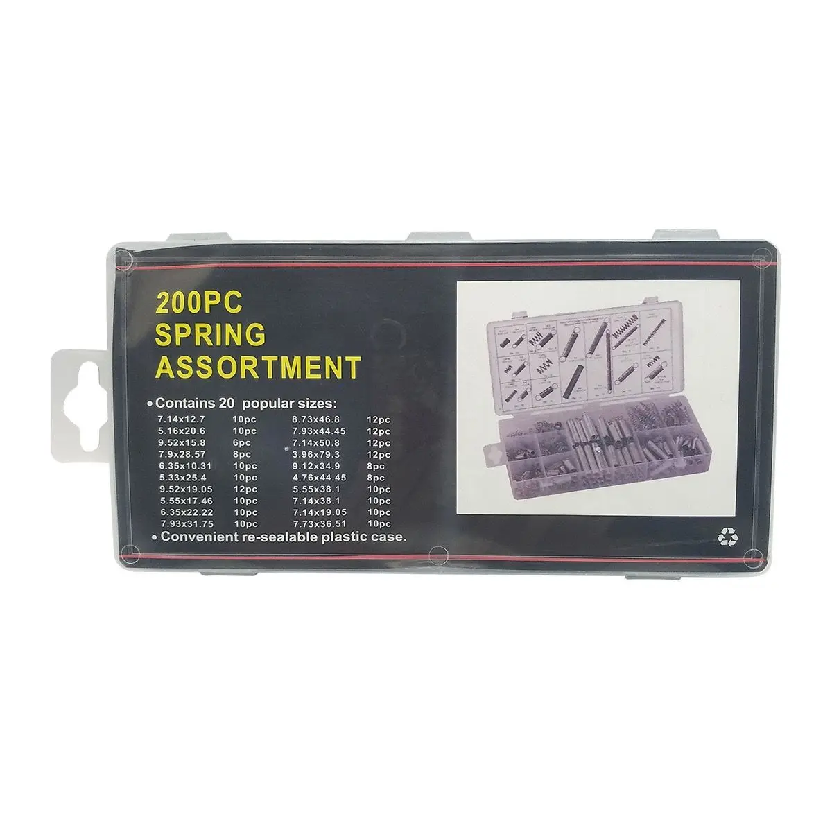 200PCS/set hardware Tension spring compression spring set in box 20 Size Springs Assortment