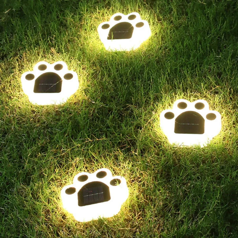 Imagem -05 - Bear Paw Bateria Solar Carregamento da Lâmpada Impermeável Subterrâneo Paisagem Caminho Quintal Jardim Decoração Luzes