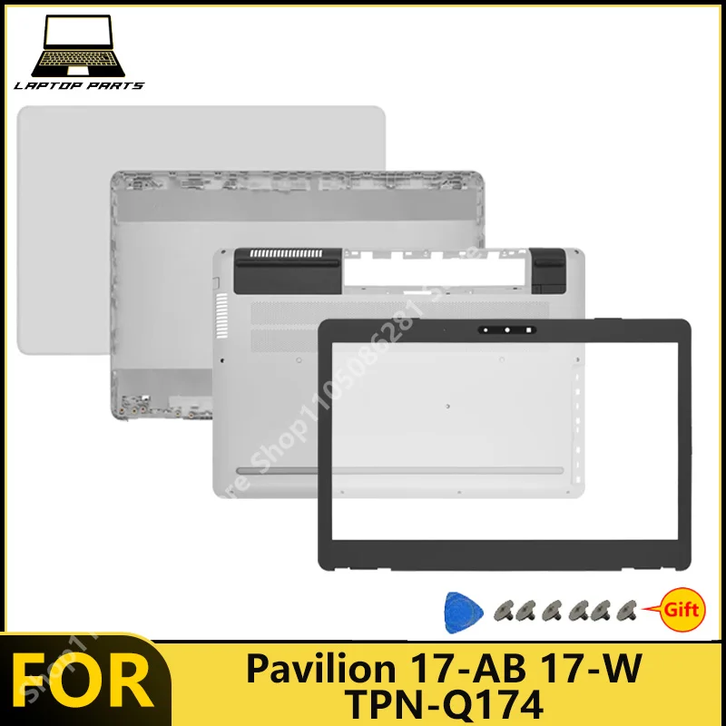 For Pavilion 17.3--17-AB 17-W TPN-Q174 Laptop LCD Back Cover Front Bezel Palm Rest Bottom Case New replacement parts