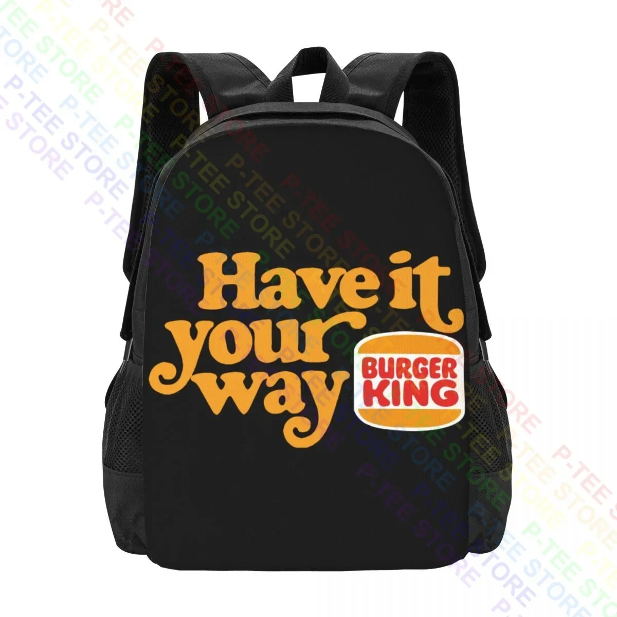 Burger King Logo Have It Your Way Hamburger Fast Food G500 Ultra CoBackpack Large Capacity Hot Personalised