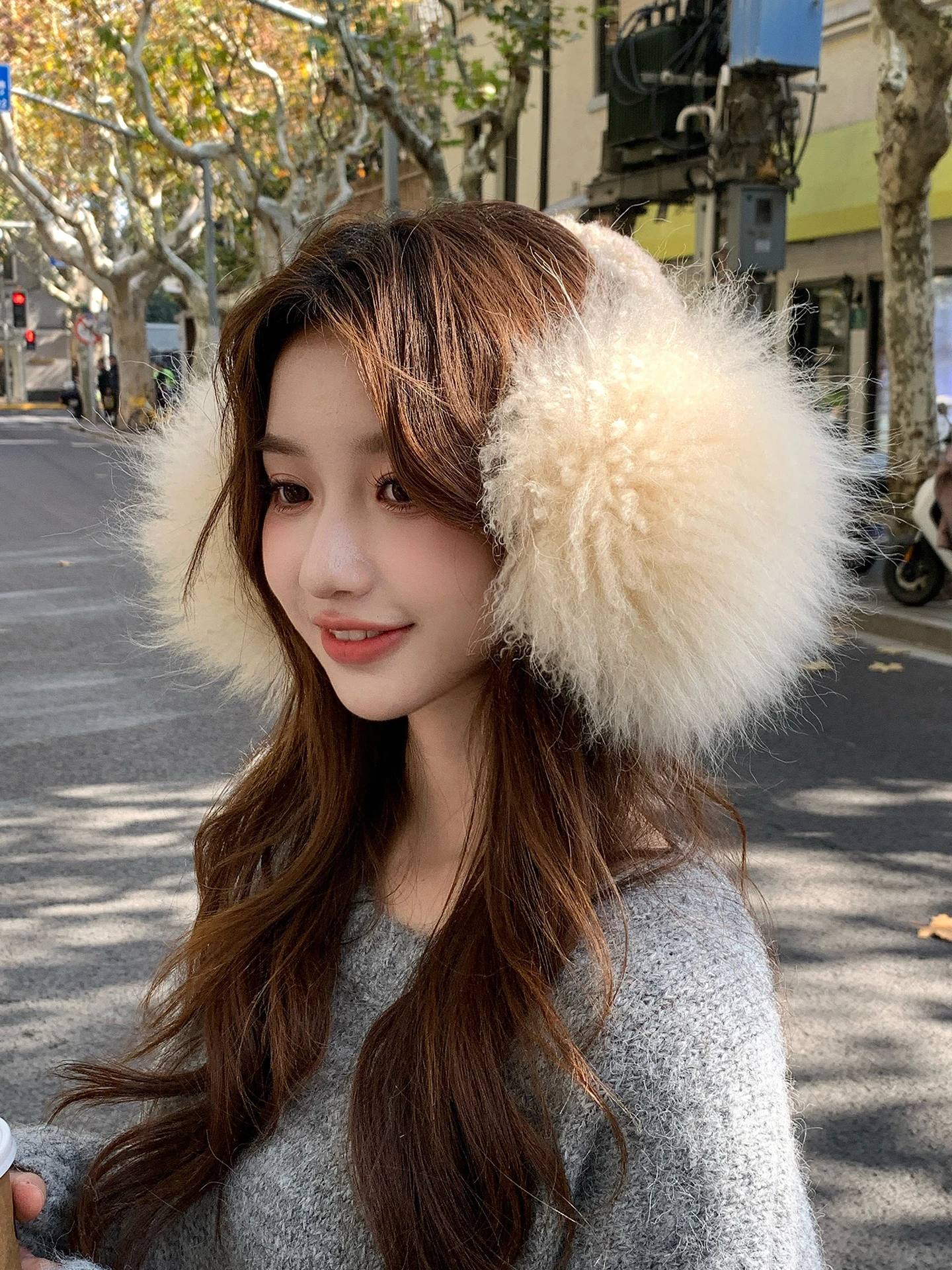 korean-style-long-hair-goat-cashmere-ear-muffs-women's-winter-warmth-protection-ear-warmers-real-fur-ear-covers