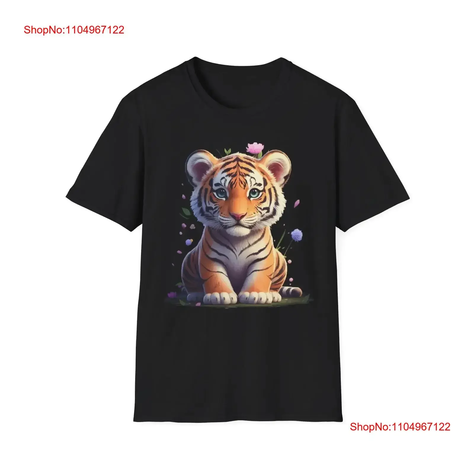 

Cute Tiger Softstyle T Shirt vintage Washed Stylish Casual Comfortable Soft Stretched graphic streetwear Versatile Breathable