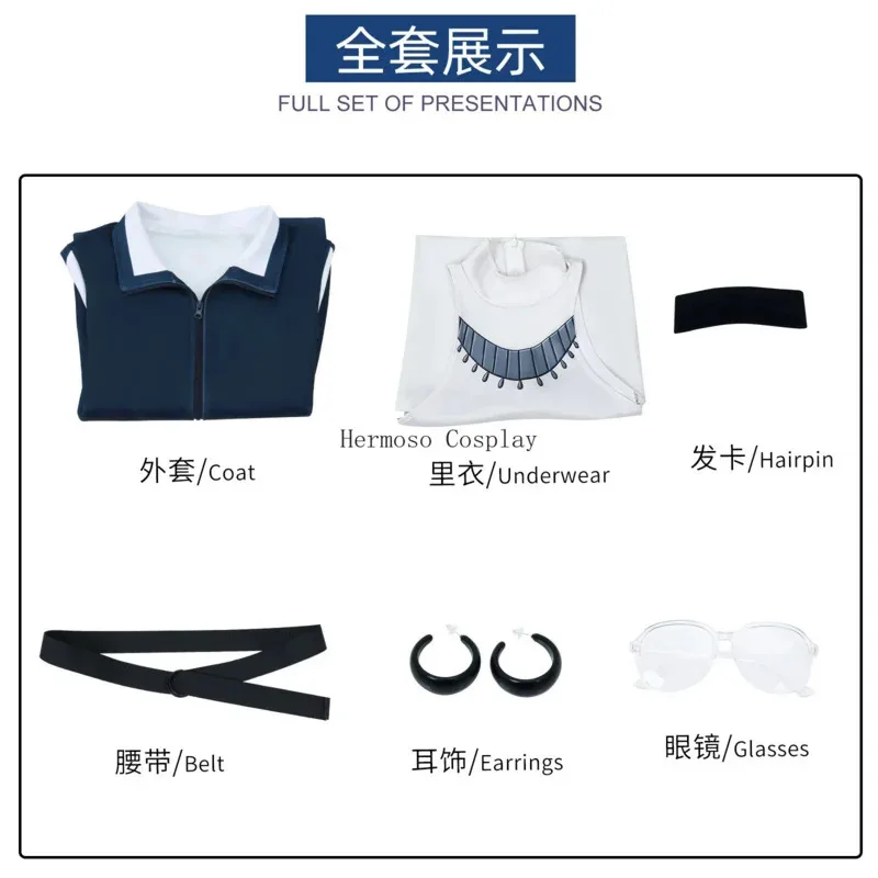 جديد أنيمي لامع روج نعومي أورتمان تأثيري فستان مُصمم حسب الطلب سترة موحدة الأذن كليب أغطية الرأس نظارات المعرض الهزلي الفتيات الملابس