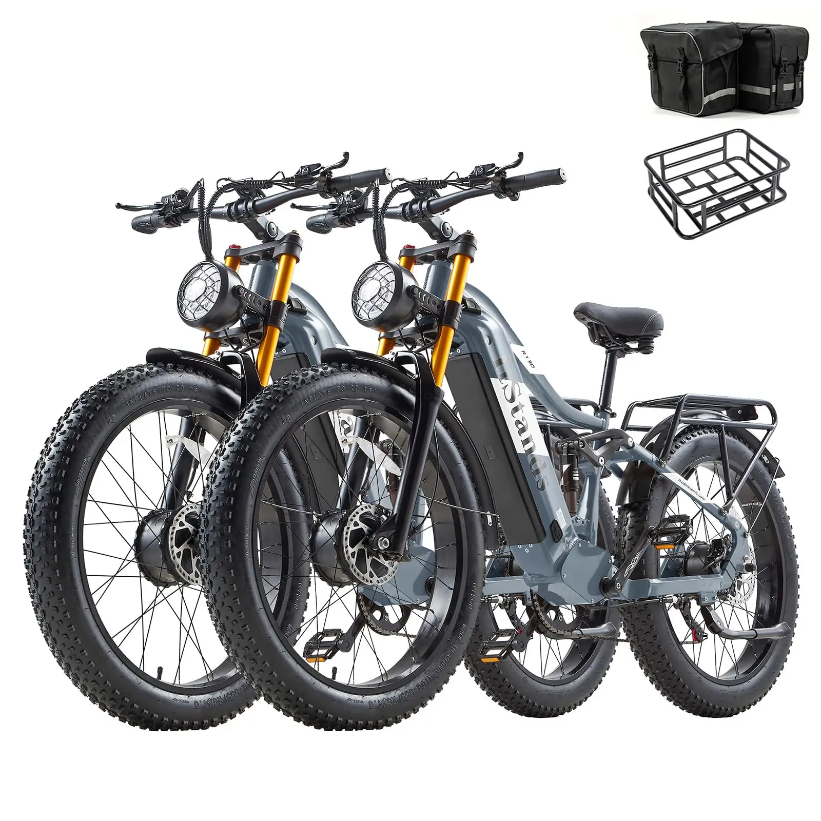 2026 Dual Motor Electric Bike for Adults AWD 5000W/3000W Peak 40 MPH/30 MPH E Dirt Bike, 52V/48V Removable Battery 65/80/150 Mil image 13