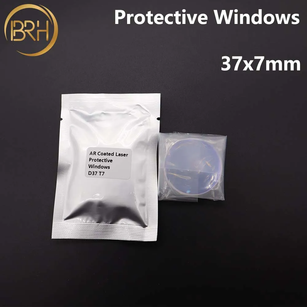 BRH Protective Windows Size:37*7mm Quartz Fused Silica Precitec Fiber Laser P0595-58601 D37 d7 cheap type