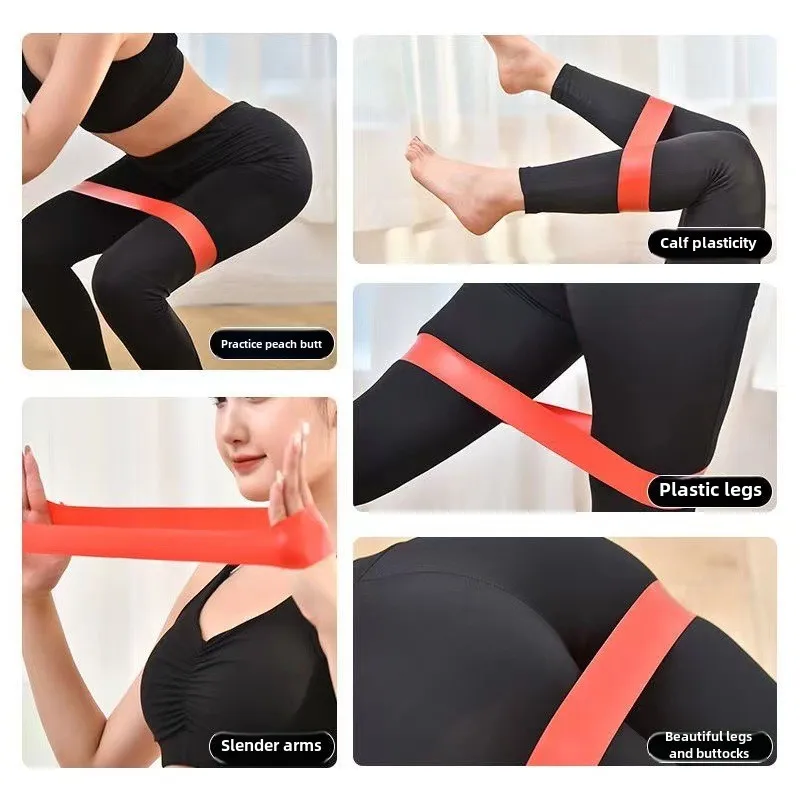 Yoga Elastic Band Fitness Tension Bands Open Shoulder Training Hip Force Stretch Assist Strap Sports Resistance Yogas Belts